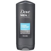 Dove Body & Face Wash, Men+Care, Clean Comfort, 13.5 Ounce