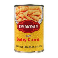 Dynasty Cut Baby Corn, 15 Ounce