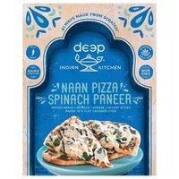 Deep Indian Kitchen Naan Pizza, Spinach Paneer, Medium Spice, 8.5 Ounce