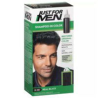Just For Men Original Formula Haircolor, Easy Lather-In H-55 Real Black, 1 Each