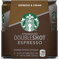 Starbucks Double Shot Espresso, Cans (Pack of 4), 26 Ounce