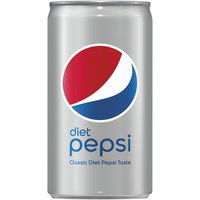 Diet Pepsi Mini, Cans (Pack of 6), 45 Ounce