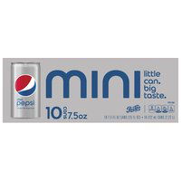 Diet Pepsi Mini, Cans (Pack of 10), 75 Ounce