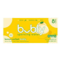 Bubly Lemon Sorbet (8-pack), 96 Ounce