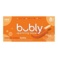 Bubly Orange Cream (8-pack), 96 Ounce