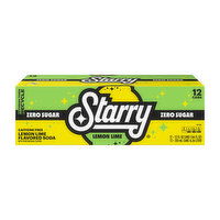 Starry Zero Sugar Soda, Lemon Lime (12-pack), 144 Ounce