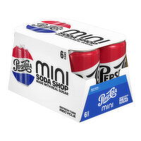 Pepsi Real Sugar Mini Can 6pk, 45 Ounce