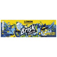 Brisk Lemon Iced Tea, Cans (Pack of 12), 144 Ounce