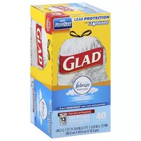 Glad Tall Drawstring Kitchen Bags, Fresh Clean, 13 Gallon, 40 Each