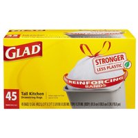 Glad Tall Drawstring Kitchen Bags, 13 Gallon, 45 Each