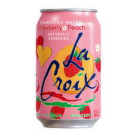 LaCroix Strawberry Peach (8-pack), 12 Ounce