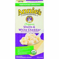 Annie's Macaroni & Cheese, Shells & White Cheddar, 6 Ounce