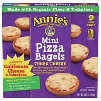 Annie's Mini Pizza Bagels, Cheese, 6.65 Ounce