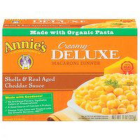 Annies Macaroni & Cheese Sauce, Creamy Deluxe Aged Cheddar, 11 Ounce