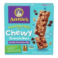 Annie's Gluten Free Double Chocolate Chip Chewy Granola Bars (5-count), 4.9 Ounce