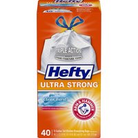 Hefty Clean Burst Tall Kitchen Bags, 40 Each