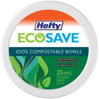 Hefty EcoSave Bowls, Compostable, 25 Each