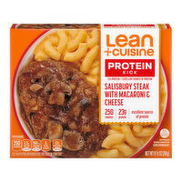 Lean Cuisine Protein Kick Salisbury Steak with Macaroni & Cheese, 9.5 Ounce