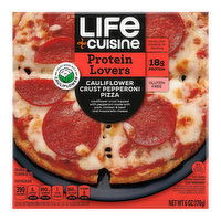 Life Cuisine Protein Lovers Pepperoni Cauliflower Crust Pizza, 6 Ounce