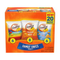 Pepperidge Farm Goldfish Family Favorites Multi Pack (20-count), 19.4 Ounce