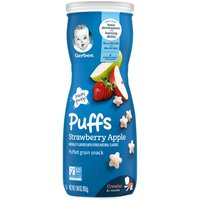 Gerber Graduate Puffs, Strawberry Apple, 1.48 Ounce