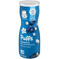 Gerber Puffs Blueberry Grain Snack, 1.48 Ounce