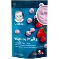 Gerber Yogurt Melts, Mixed Berries, 1 Ounce