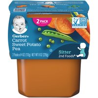 Gerber 2nd Foods Carrot Sweet Potato Pea, 8 Ounce