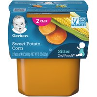 Gerber 2nd Foods Baby Food, Sweet Potato Corn, 8 Ounce