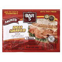 Bar-S Smoked Ham, Deli Shaved, 9 Ounce