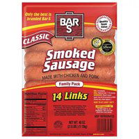 Bar S Smoked Sausage, 40 Ounce