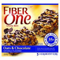 Fiber One Chewy Bars, Oats & Chocolate, 7 Ounce