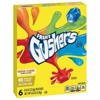 Fruit  Gushers Tropical Flavors Fruit Flavored Snacks (6-count), 4.8 Ounce