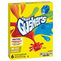 Fruit Gushers Strawberry Splash and Tropical Fruit Flavored Snacks Variety Pack (6-count), 4.8 Ounce