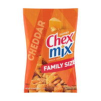 Chex Mix Cheddar Savory Snack Mix Family Size, 13.5 Ounce