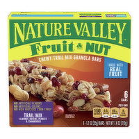 Nature Valley Chewy Granola Bars, Trail Mix Fruit & Nut (Pack of 6), 7.4 Ounce