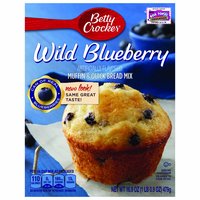 Betty Crocker Muffin & Quick Bread Mix, Wild Blueberry, 16.9 Ounce