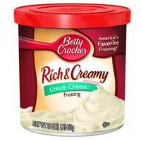 Betty Crocker Rich & Creamy Frosting, Cream Cheese, 16 Ounce