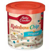 Betty Crocker Frosting, Rainbow Chip, 16 Ounce