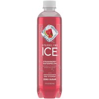 Sparkling Ice Beverage, Strawberry Watermelon, 17 Ounce