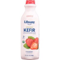 Lifeway Organic Low-fat Kefir Strawberry Cultured Milk, 32 Ounce