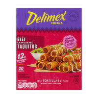 Delimex Corn Beef Taquitos, 20 Ounce