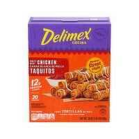 Delimex Corn Chicken Taquitos, 20 Ounce