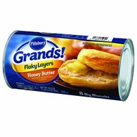 Pillsbury Grands! Flaky Layer Biscuits, Honey Butter, 16.3 Ounce