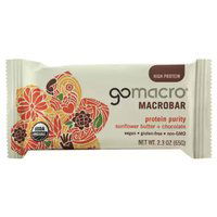 GoMacro Organic Macrobar, Sunflower Butter, Chocolate, 2.3 Ounce