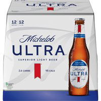 Michelob Ultra Light Beer, Bottles (Pack of 12), 144 Ounce