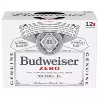 Budweiser Zero 12pk, 144 Ounce