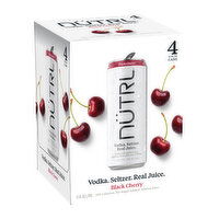 Nutrl Vodka Soda Black Cherry (4-pack), 48 Ounce