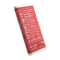 Dr. Bronner's Salted Whole Almond Chocolate Bar, 3 Ounce