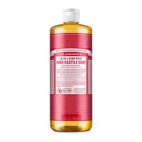 Dr. Bronner's Liquid Soap, Pure-Castile Rose, 32 Ounce